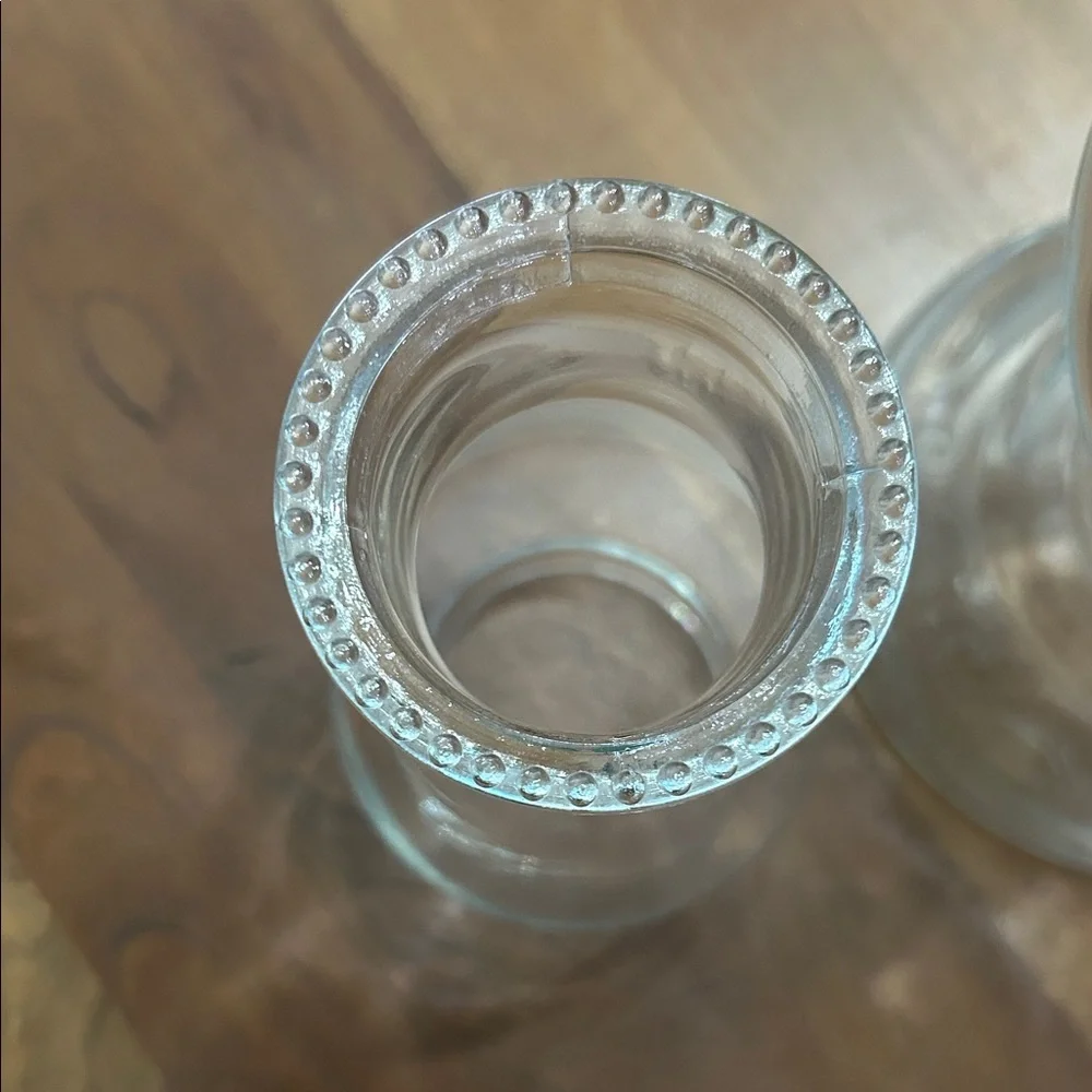 Vintage Clear Glass Oil Lamp